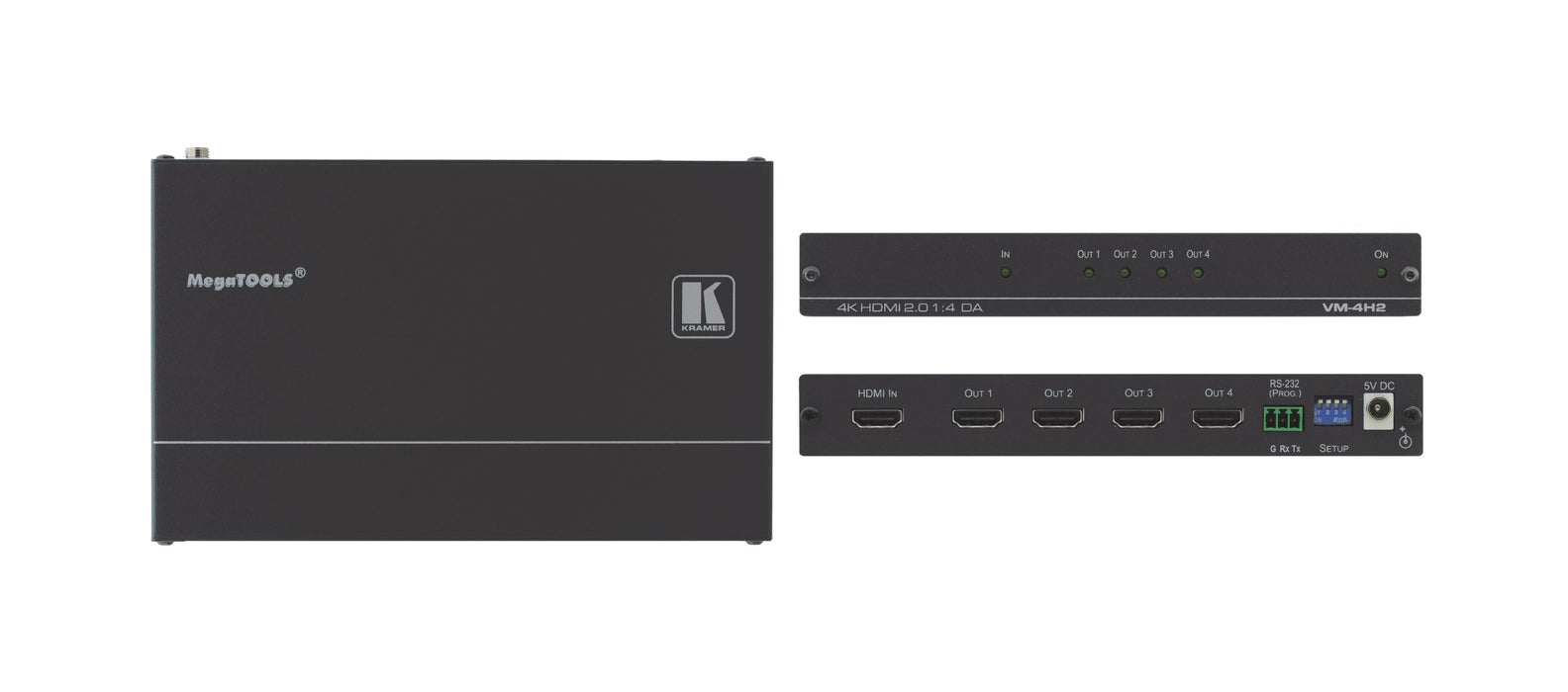 Amplificador de distribución 1: 4 para señales HDMI HDR Kramer